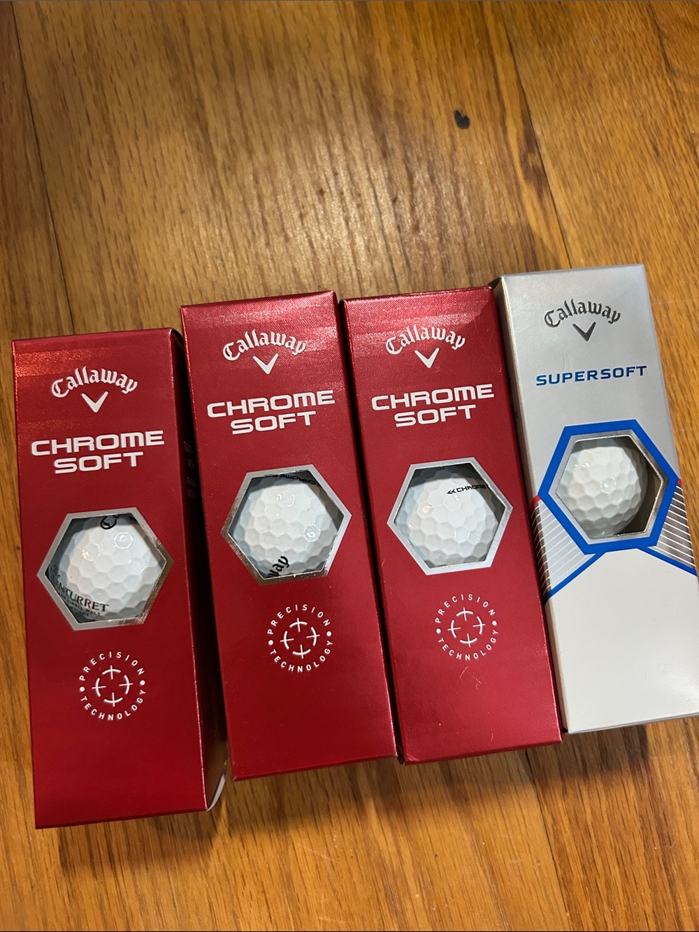 Callaway Chrome Soft Golf Balls - Red & Silver Boxes NEW